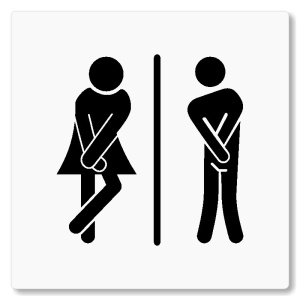 WC společné, 80x80mm, bílá, Nevada